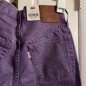 Levi’s xsmall women’s purple denim shorts